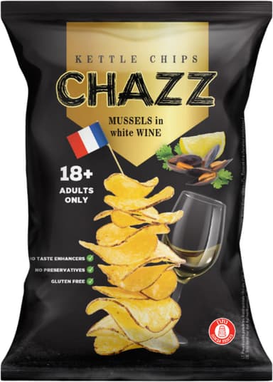 חטיפי תפוח אדמה בטעם מולים ביין לבן CHAZ