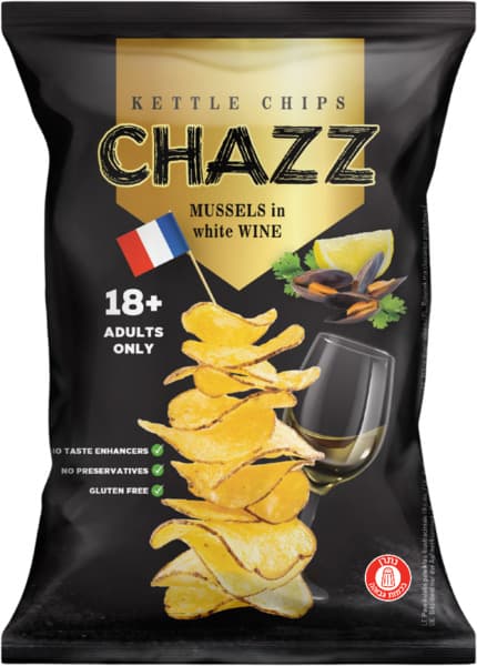 חטיפי תפוח אדמה בטעם מולים ביין לבן CHAZ