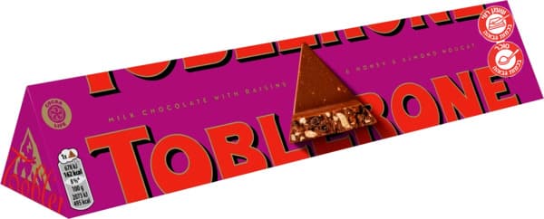 טובלרון ש.חלב פירות ואגוזים 100 גר