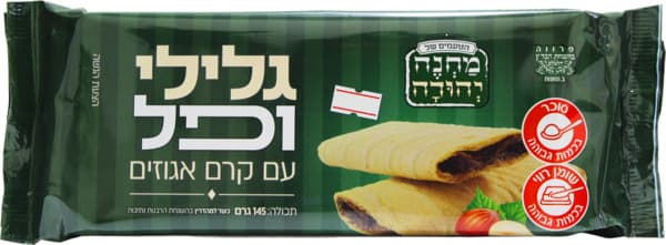 וופל מרובע עם קרם אגוזים 145גר מחנה יה