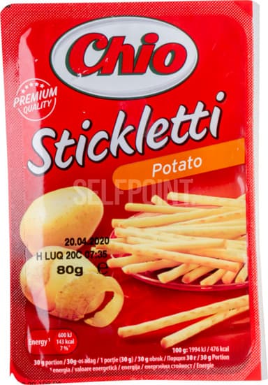 מקלות תפוא מלוחים 80 גרם
