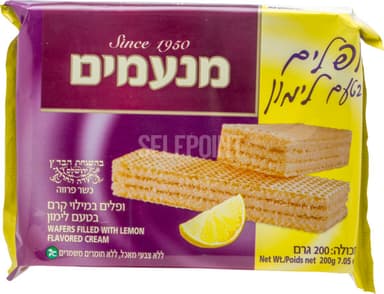 וופל בטעם לימון 200 ג' מנעמים