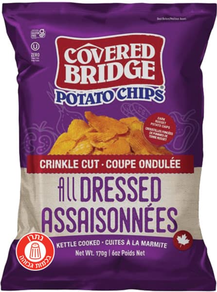 קאברד ברידג' חטיף תפוא גלי 170 גרם