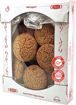 עוגיות שיבולת שועל עם צימוקים 250 גר