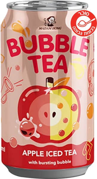 מאדאם הונג באבל טי תפוח 320 מ"ל