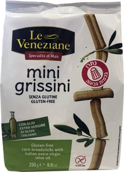מיני גריסיני ל.גלוטן עם שמן זית 250 גרם