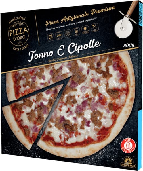 פיצה טונה ובצל סגול