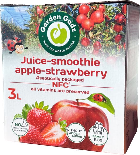 מיץ 100% תפוע ותות ש