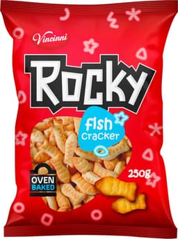 רוקי קרקר דגים 250 ג' וינצ'נני