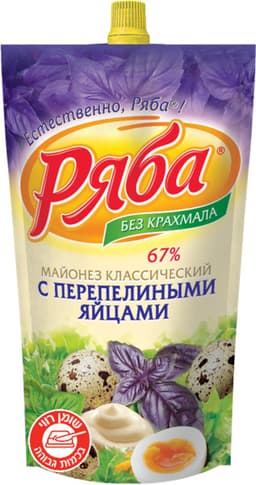 מיונז עם ביצי שליו רייבה 350 גר