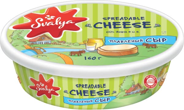 גבינה מותכת  28% שומן 160 גרם SVALYA