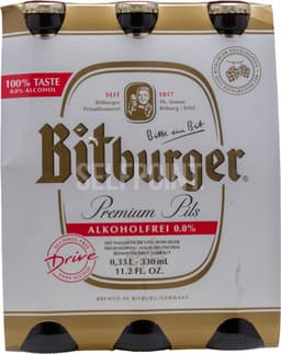 שישיית בירה ביטבורגר דרייב 6*330 מ"ל