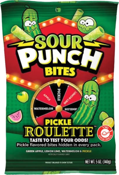 סאוור פאנץ' ביטס רולטת מלפפון חמוץ 140 גרם