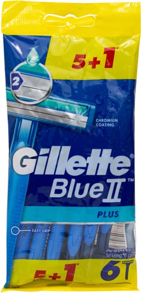 ג'ילט סכיני גילוח בלו 2 חד פעמי 6 יח'