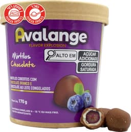 אוולאנג אוכמניות קפואות שוקולד חלב 170 ג