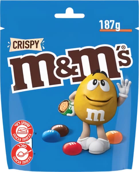 אם אנד אם קריספי 187 גרם