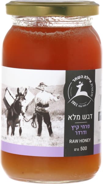 דבש מלא מפרחי קיץ ודרדר 500 גרם