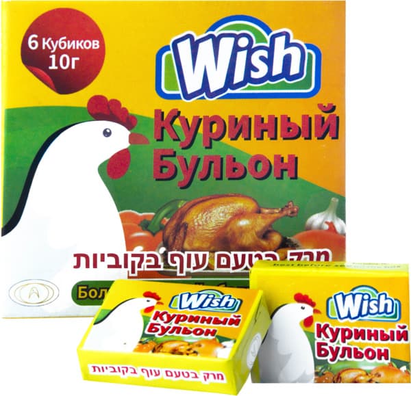 מרק בטעם עוף קוביות