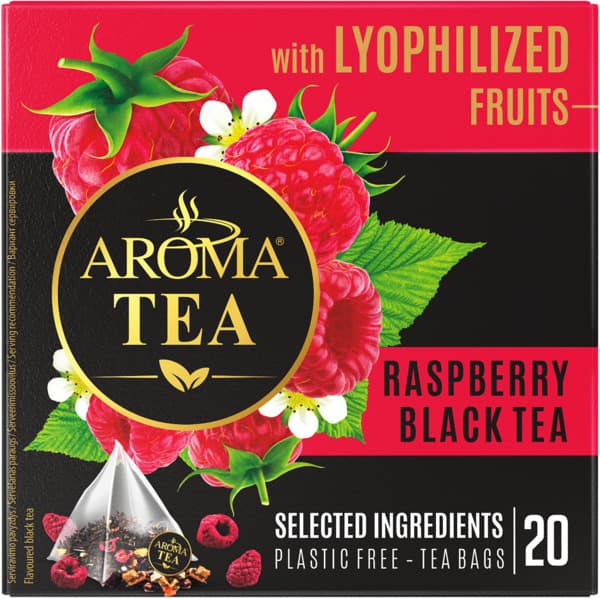 תה שחור פטל פירות וצמחים 30 גר AROMA