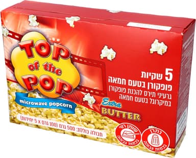 פופקורן למיקרו בטעם חמאה  5*100