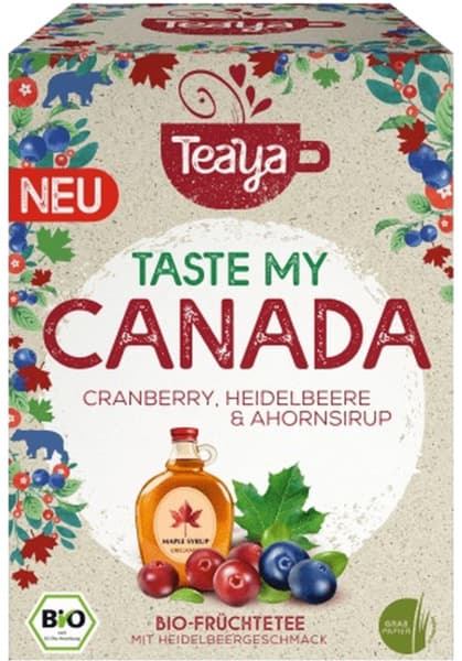 תה פירות  פטל, אוכמניות ומייפל  17 שק