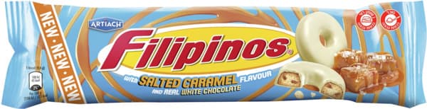 פיליפינוס עוגיות קרמל מלוח מצ. שוק. 128