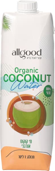 משקה מי קוקוס אורגני