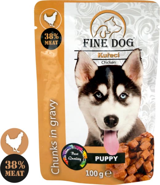 פיין דוג פאוץ עוף לג