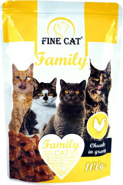 פיין קט פאוץ עוף ברו