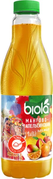 נקטר מנגו תפוז ביולה 1 ליטר