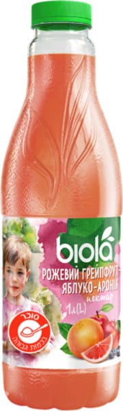 נקטר אשכולית תפוחים ארונים ביולה 1 ליטר