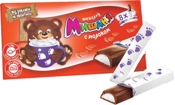 שוקולד חלב אצבעות 90