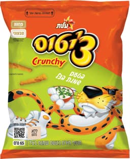 חטיף ציטוס קראנץ בטעם שמנת בצל 65 גרם