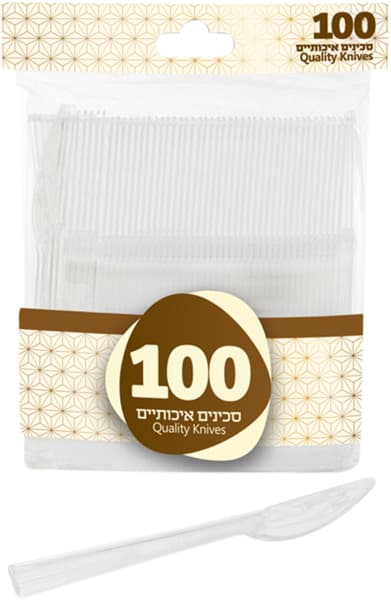 סכין צבעוני לפיד (100)