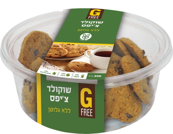 עוגיות שוקולד ציפס ללא גלוטן 200