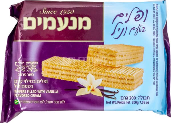וופל בטעם וניל 200 ג' מנעמים
