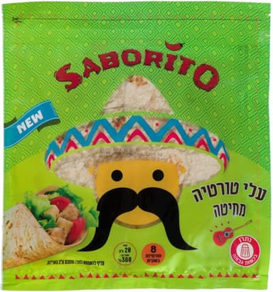 עלי טורטייה מקמח לבן 20 ס"מ 360 גרם