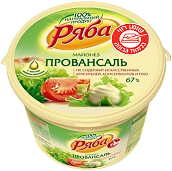 מיונז פרוואנסל בדלי 800 גר RYABA