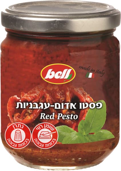 ממרח פסטו אדום עגבניות 190 גרם  BELL
