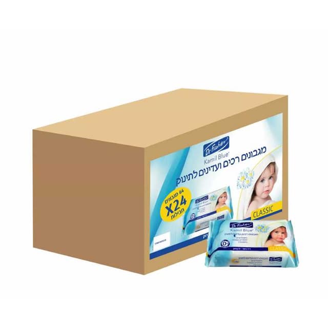 מגבונים קמיל בלו עם בישום 24 יח' (64 מגבונים ביח')