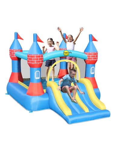 מתקן קפיצה מתנפח 9512 טירה עם מגלשה כפולה