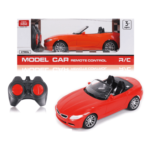 מכונית במוו Z4 קבריולט שלט 4 כיוונים גודל 20 ס"מ כולל אורות