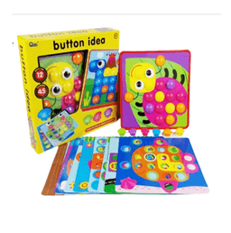 משחק התאמת כפתורים בצבעים שונים לתמונה כולל 6 דוגמאות