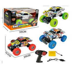 באגי שלט גרפיטי מטפס בשטח 4 כיוונים גודל 25 ס"מ מהירות 15 קמ"ש כולל אורות מטען USB ובטריות נטענות