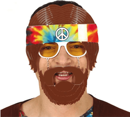 משקפיים היפי עם זקן