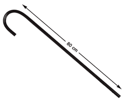 מקל הליכה צרלי צפלין פלסטיק 80 ס"מ ידית מעוגלת