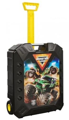 הוט ווילס מזוודת גלגלים עם מכוניות מונסטר לילדים