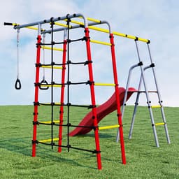 מתקן ספורט ונינג'ה כולל מגלשה דגם PRO MAX 5