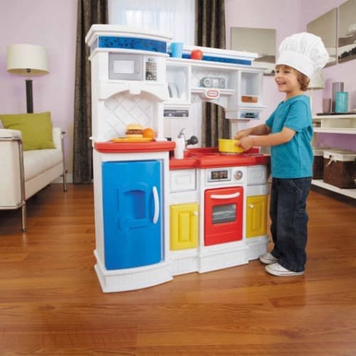 מטבח מקצועי אדום כחול לבן ליטל טייקס