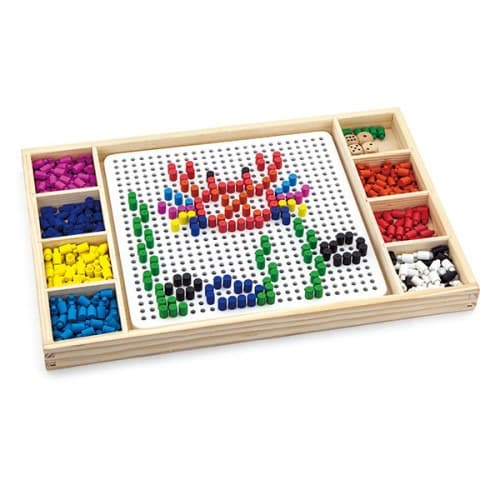 ויגה משחק יצירה ולודו במגש עץ